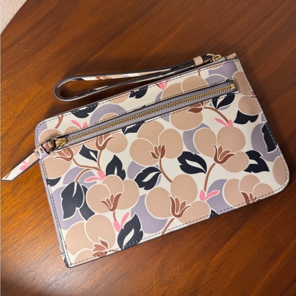 Kate Spade Cameron Breezy Floral Medium L-zip Wristlet - Picture 6 of 10